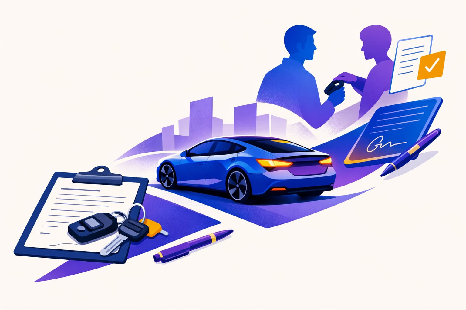 Contrat de vente voiture particulier : modèle 2026 complet