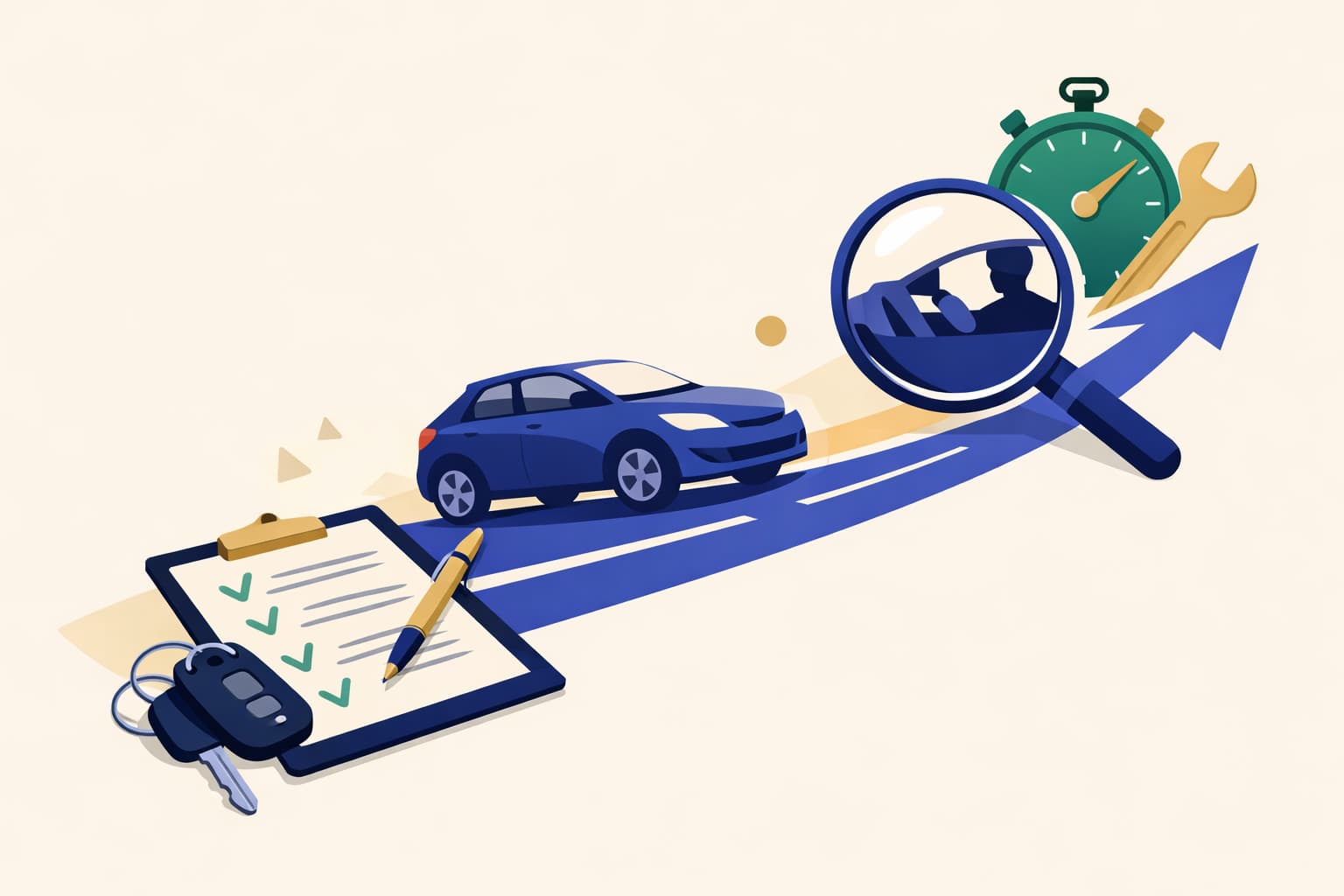 Essai routier voiture occasion : la checklist complète