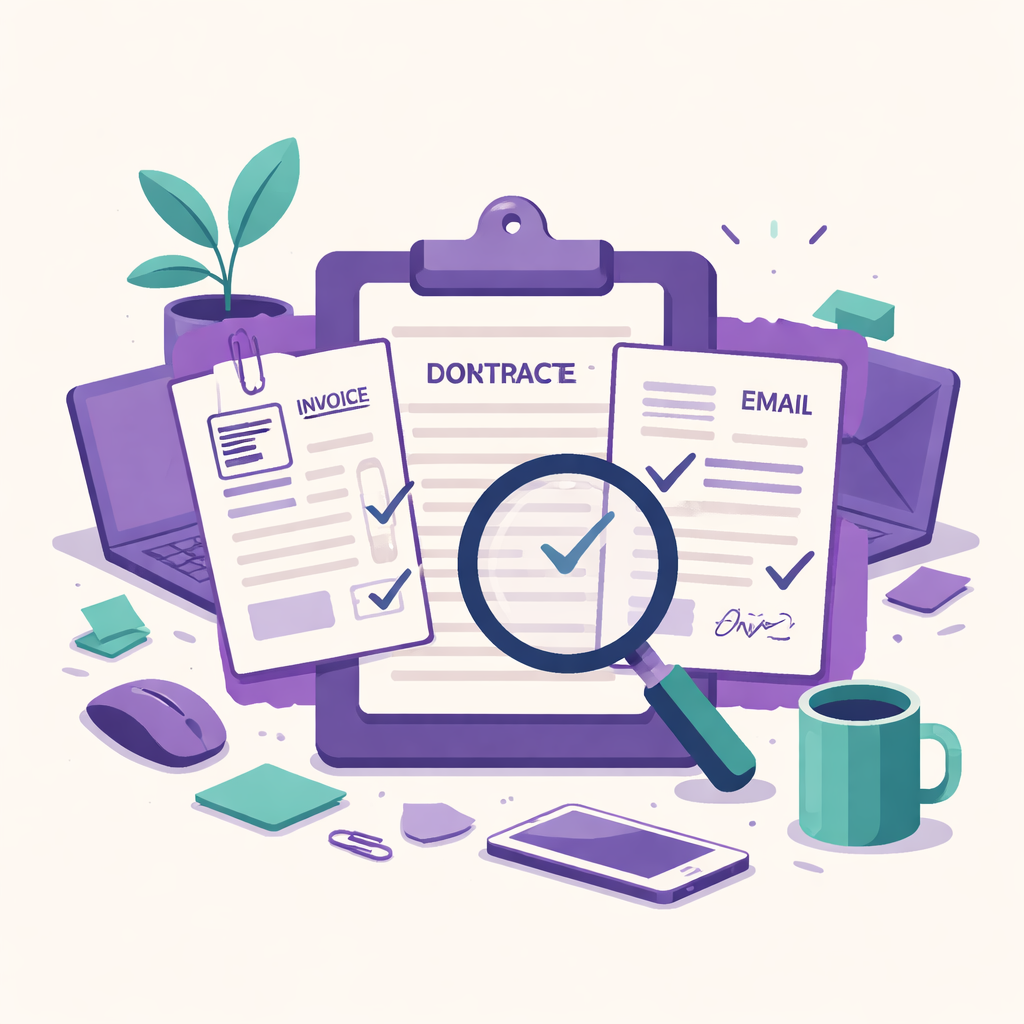 Illustration pour "Un impayé client freelance se traite d'abord avec des preuves claires"