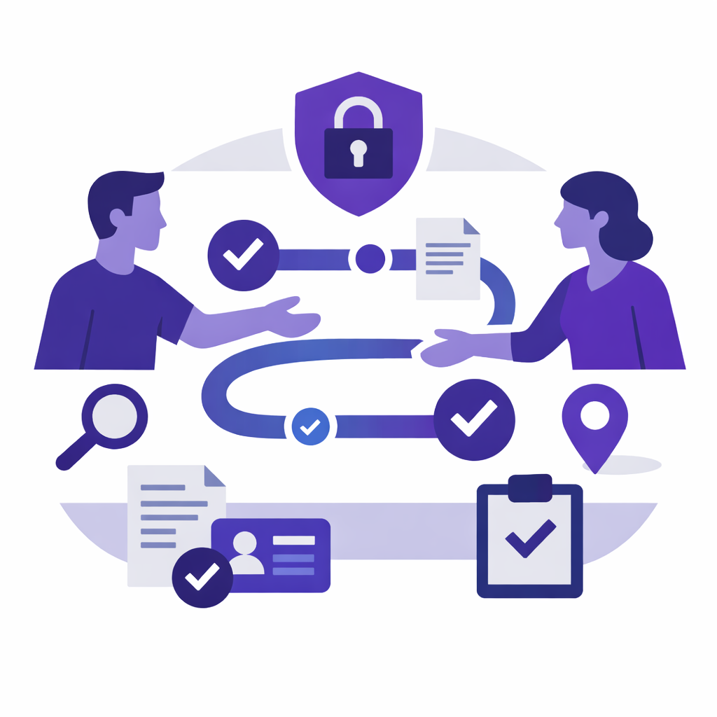 Illustration pour "Les avantages concrets de TrustProtect dans une transaction entre particuliers"